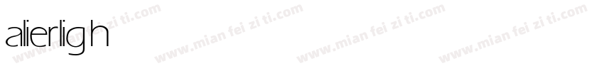 alier light字体转换